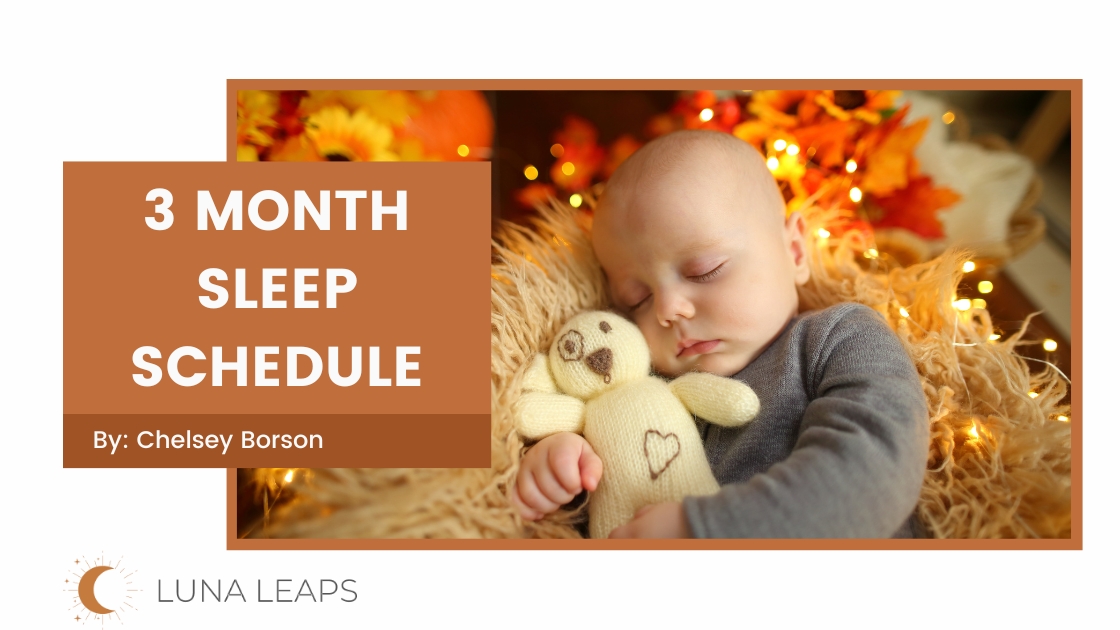 3 month old sleep schedule banner